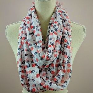 Pineapple Fringe Lightweight Infinity Scarf